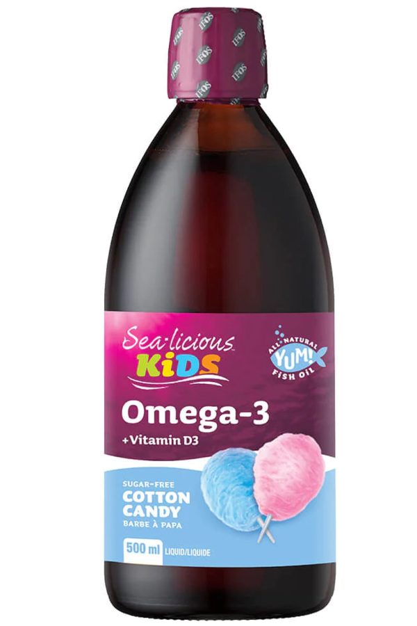 SEA-LICIOUS Kids Omega 3 + D (Cotton Candy - 500 ml) Online now