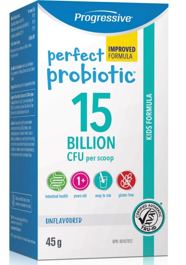 PROGRESSIVE Perfect Probiotic for Kids 15 Billion (45 gr) Supply