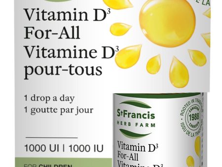 ST FRANCIS HERB FARM Vitamin D for All (1000 IU - 30 ml) Online Hot Sale