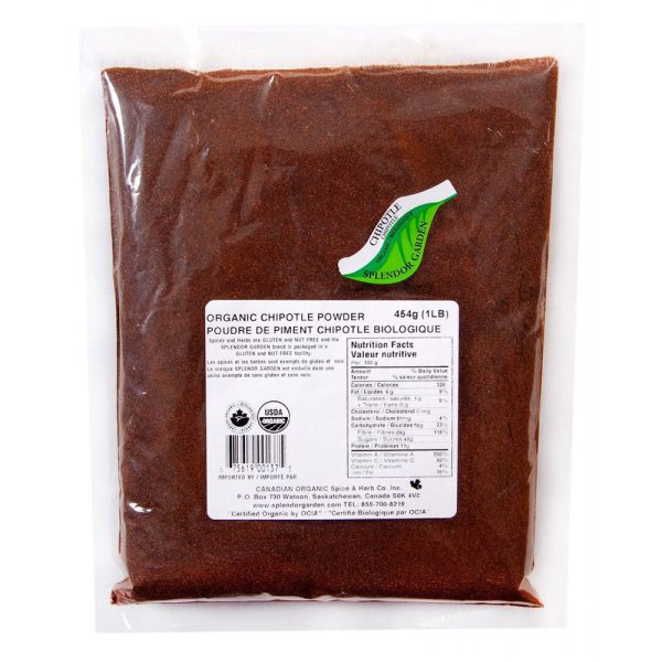 SPLENDOR GARDEN Organic Chipolte Powder (454 gr) Online now