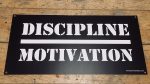 Discipline Over Motivation Wall Sign Hot on Sale