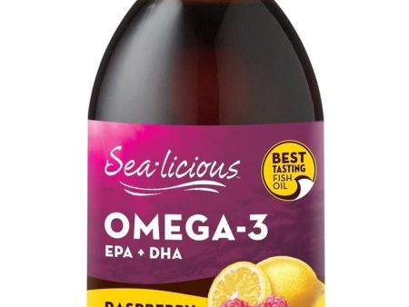 SEA-LICIOUS Omega 3 EPA-DHA (Raspberry Lemonade - 250 ml) For Sale