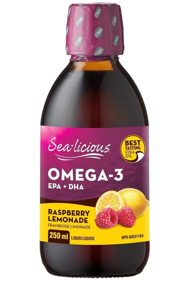 SEA-LICIOUS Omega 3 EPA-DHA (Raspberry Lemonade - 250 ml) For Sale