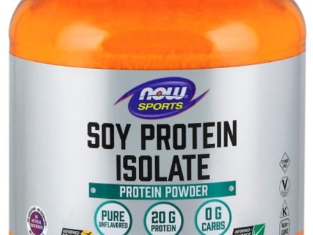 NOW SPORTS Soy Protein Isolate (Unflavoured - 544 gr) Online Hot Sale