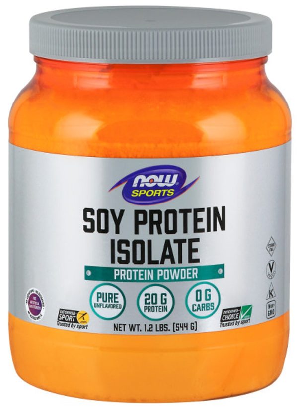 NOW SPORTS Soy Protein Isolate (Unflavoured - 544 gr) Online Hot Sale