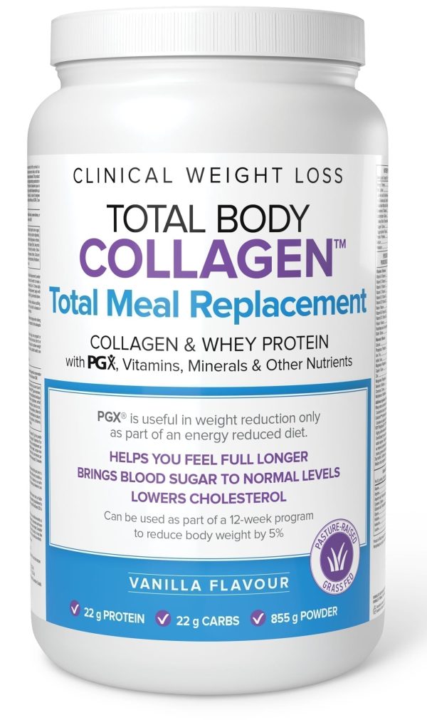 NATURAL FACTORS Total Body Collagen Total Meal Replacement (Vanilla - 855 gr) Hot on Sale