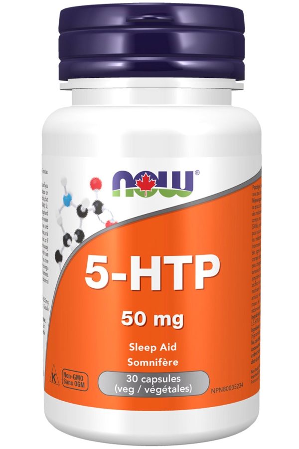 NOW 5-HTP (50 mg - 90 vcaps) on Sale