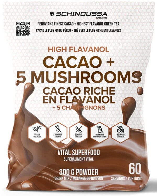 SCHINOUSSA High Flavanol Cacao with Mushrooms (300 g) on Sale