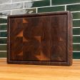 Walnut End Grain Rectangle Butcher Block with Juice Groove For Cheap