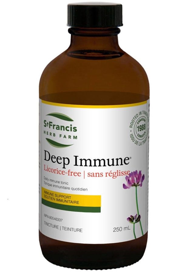 ST FRANCIS HERB FARM Deep Immune Original - Licorice Free (250 ml) Online now