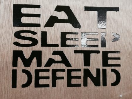 Eat Sleep Mate Defend Decal Hot on Sale