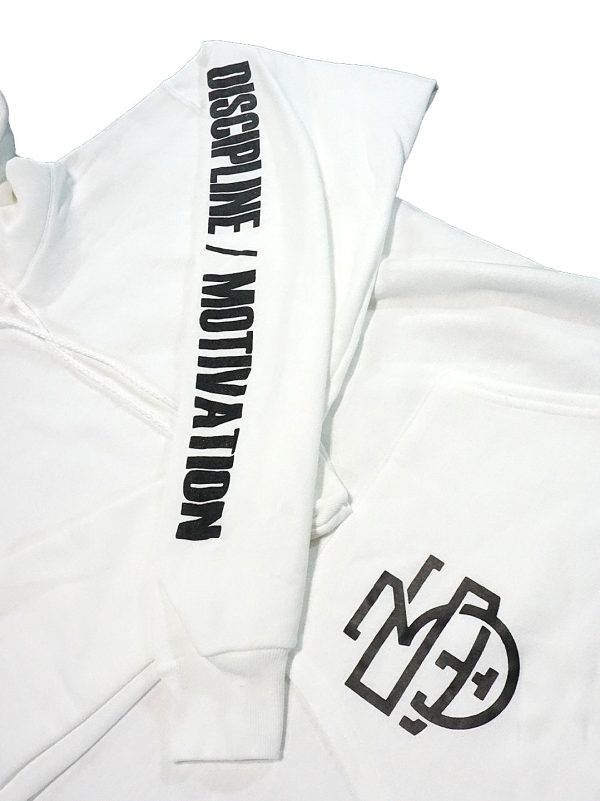 D M and Monogram Hood White For Discount