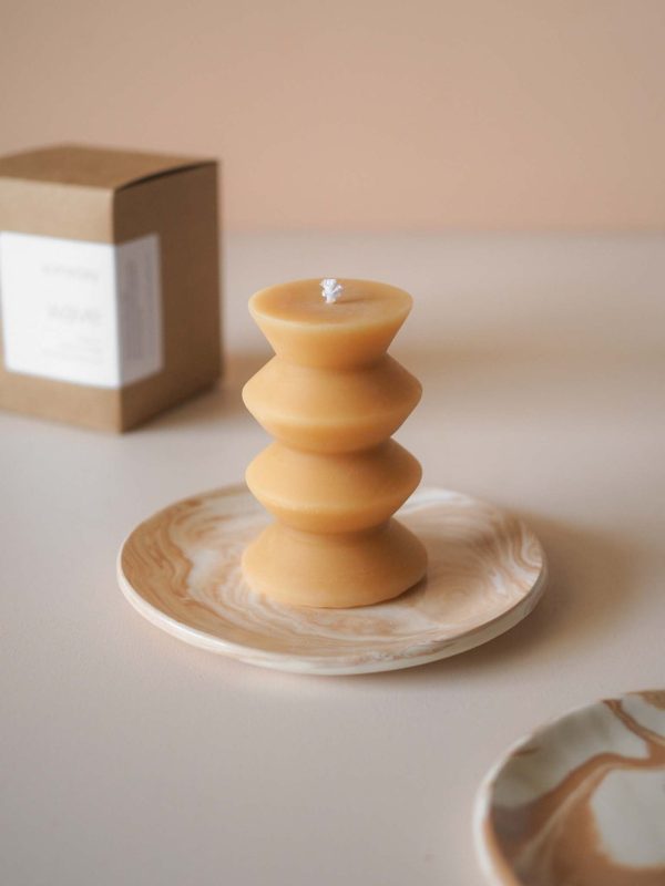 Wave Pillar Candle Cheap