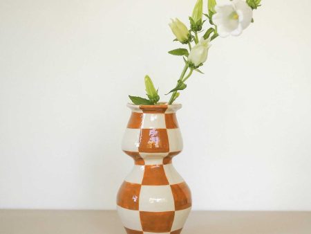 Caramel Check Vase Supply